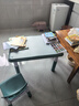 希伯熊 儿童桌子幼儿园套装塑料小桌椅宝宝学习吃饭孩子书桌游戏升降 80*60墨蓝升降带加固一桌一椅 实拍图