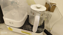 孕贝奶瓶消毒柜 烘干恒温水壶婴儿温奶器二合一体机暖奶器热奶器 6.8L 实拍图