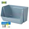 宜家（IKEA）FODERTRAG福德特劳书桌壁装收纳件 杂物收纳筐可堆叠家用 蓝灰色 实拍图