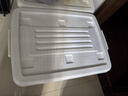 清野の木 衣物收纳箱特大号塑料整理箱110L白色 1个装 带轮 实拍图