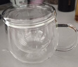 富光花茶杯透明茶杯内胆茶水分离杯办公室玻璃杯子水杯350ml 实拍图