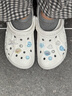 卡骆驰（CROCS）洞洞鞋贝雅男鞋女鞋轻便耐磨一脚蹬拖鞋休闲鞋|10126 白-100 41 /42(260mm) 实拍图