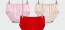 AB【3条】女精梳棉质高腰抗菌三角裤舒适透气妈咪裤L640 大红1条+粉色1条+肤色1条 /共 3条 L 实拍图