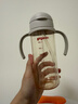 贝亲（Pigeon）自然成长翻盖直饮吸管 大童奶瓶330ml 经典款 18月+  AA278 实拍图