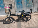 凤凰（Phoenix）电动车锂电池助力车折叠代驾车长续航男女士成人电动自行车电瓶车 20寸风雅/一体轮/6速/黑色 20AH电动续航60公里 实拍图
