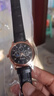 【网红爆款】商务腕表石英运动表休闲皮带男女手表 黑色 实拍图