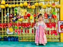 萌乎桃桃露 汉服裙子女童国风新款连衣裙儿童高端古装公主裙 粉色 110 实拍图