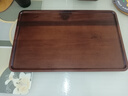 迈卡伦日式木质托盘茶盘点心盘长方形茶水杯收纳家用放茶杯敬茶果盘木盘 相思木长方盘41*25.5 实拍图