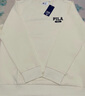 斐乐（FILA）官方男子加绒保暖卫衣秋冬季时尚休闲简约圆领套头衫长袖上衣男装 蒸汽白-IV 3XL 实拍图