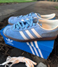 adidas「T头鞋」STADT经典时尚薄底运动板鞋男女阿迪达斯三叶草   蓝色/亮白/汉玉白（推荐女生买小半码）   41 实拍图