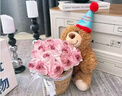 三彩熊小熊玩偶花束女生生日礼物女士永生花送女朋友闺蜜高级小众新结婚 实拍图