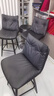 广宥铁艺旋转吧台椅家用岛台椅设计师酒吧椅子靠背商用收银前台高脚凳 【360°旋转】60厘米坐高/黑色 实拍图