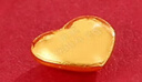 领丰金黄金豆豆AU9999足金实心真金豆子收藏节日礼物送女友送朋友小金豆 金爱心1g带国检证签 实拍图