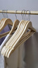 三特实木衣架无痕衣挂木质衣服挂架挂衣架成人衣服撑子家用晾衣衣架子 原木色【普通实木款】 10个 实拍图