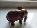 锦礼嘉大象摆件招财象一对客厅电视酒柜玄关工艺装饰品摆设乔迁开业礼品 中号檀木色 如意招财象 一对 实拍图