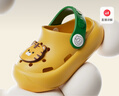 babycrayon小老虎小猪儿童拖鞋洞洞鞋夏季男童女童婴宝宝可爱凉拖鞋外穿 小黄虎 14 cm内长【140】脚长约13.5-14穿 实拍图