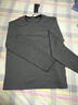 JEEP SPIRIT吉普休闲t恤男长袖季圆领厚款宽松体恤秋冬上衣打底套头衫0001 深灰色TS0001 M码建议120-140斤 实拍图