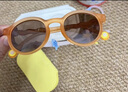 OLIVIO&CO儿童墨镜太阳镜男女童防紫外线宝宝墨镜UV偏光太阳镜OO镜 沙滩棕【3-7岁】圆形 全色 实拍图