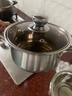 316特厚食品级不锈钢汤锅家用炖汤煮粥锅煲火锅蒸锅燃气炉电磁炉 送高级可内视防爆盖 18cm 实拍图