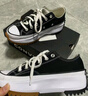 匡威（Converse）官方 Run Star Hike低帮帆布流星厚底鞋黑色168816C 黑色/168816C 36 实拍图