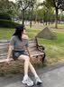 CAMILA KSENIA老爹鞋女士2026年新款夏季休闲跑步鞋百搭厚底增高网面透气运动鞋 灰蓝色 37 实拍图
