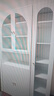 阿格贝贝法式书柜带玻璃门钢制书架客厅整墙柜子落地防尘书架储物置物柜 四门拱形门【2M高0.8M宽】 长虹玻璃【奶油白】 实拍图