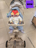 丸丫T6-2遛娃神器高景观婴儿推车可坐可躺轻便折叠可换向香槟金PLUS 实拍图