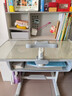 忆瞳儿童学习书桌椅套装多功能可升降中小学生桌椅子写字桌家用课书桌 青春灰-磁吸背板+三层书架 实拍图