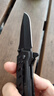 煌利（HUANGLI）德国户外装备求生刀具小刀防身折叠刀多功能随身便携野外瑞士折刀 （升级款）猎豹黑色尖头 实拍图