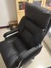曙光童年真皮老板椅可躺按摩大班椅商务办公椅子舒适久坐书房椅家用电脑椅 贵族黑+搁脚 精选2~3岁小牛皮 实拍图