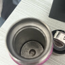虎牌（TIGER）香港直邮纯钛保温杯迷你小巧便携口袋杯茶水分离钛杯高颜值水杯子 海棠粉【纯钛】230ml 实拍图