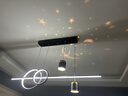 2023新款星星餐厅灯星空餐吊灯现代简约长条饭厅餐桌吧台创意灯具 A款黑色-三色光【60W】 实拍图