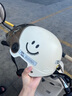 新日新日3C国标认证摩托电动车头盔男女四季通用骑行电瓶车半盔安全帽 卡其色【防晒短镜+可拆护耳】 3C新国标A类 实拍图