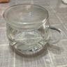 茗愿玻璃花茶杯办公水杯耐高温防炸裂家用喝水透明带把手圆滑玻璃杯 【玻璃杯】400ml 实拍图