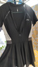 李宁（LI-NING）泳衣女连体裙式游泳衣遮肚显瘦抗氯速干温泉泳装546 黑色 XXL  实拍图