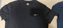 鸿星尔克短袖男夏季新款冰感跑步户外运动男士t恤清爽半袖速干衣T恤衫男 正黑-冰感吸湿排汗 2XL （175-180cm/140-145斤） 实拍图