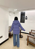 波司登（BOSIDENG）反季羽绒服【小蛮腰】90绒商场同款女90绒可脱卸帽显瘦保暖外套 夜影紫6436 S 160/84A 体重约100-110斤 实拍图