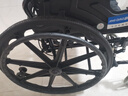 京巧铝合金轮椅老人专用出行小型轻便旅行家用手推代步车折叠轮椅车 实拍图