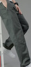 纯棉男士工装裤子男款直筒宽松春秋新款男生冲锋裤阔腿休闲长裤男 军绿色 2XL 实拍图