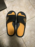 回力运动拖鞋男浴室内户外不易滑厚底凉拖鞋HL39391黑黄色41-42码 实拍图