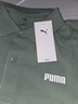 彪马（PUMA）商务短袖运动T恤POLO衫男女新款夏季白色翻领上衣 690644 浅绿灰-44 2XL (190/108A) 实拍图