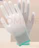 PU涂指涂掌防静电涂层手套劳保耐磨工作防滑浸胶薄款白色尼龙手指浸胶涂胶皮劳动干活工厂工人防护手套批发 【120双批发装】白色涂掌升级款 S 实拍图