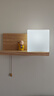 源之瀚日式实木壁灯卧室床头灯LED挓寂风原木风过道走廊阳台客厅灯具 6021右【原木+玻璃】方向可备注 16W三色光 实拍图