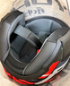 YOHE摩托车电动车头盔男女通用电动车安全帽3C认证头盔 赤焰黑红 特大码（XL） 实拍图
