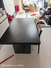 法莎蒂政府补贴全托岩板餐桌大小户型轻奢现代简约亚克力悬浮长方形桌子 【黑色亚克力脚+新升级下挂岩板】单餐桌 140x80x75cm 实拍图