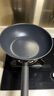 三禾微纳无涂层不粘炒锅可立盖炒菜锅无油烟含钛锅具30cm天穹黑配钢铲 实拍图