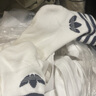 adidas经典舒适三条纹短筒及踝袜子男女阿迪达斯官方三叶草 白/蓝/暗灰 3942 实拍图
