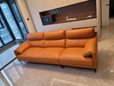 左右沙发现代简约客厅皮艺头层牛皮沙发DZY5161三人位 Y1094琉璃棕 实拍图