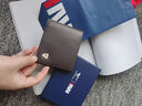 七匹狼（SEPTWOLVES）钱包男士真皮正品短款钱夹2025新款皮包头层牛皮夹爸爸卡包证件包 金盾狼标-啡色【专柜礼盒】 实拍图