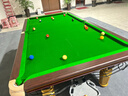 都格台球桌标准型钢库家用斯诺克商用成人球桌子中式黑八室内 9尺 银腿-【高配】-木库-大理石 实拍图